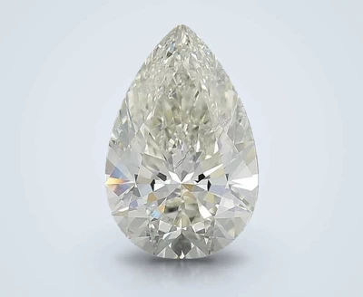 3.02ct K SI2 Rare Carat Ideal Cut Pear Diamond