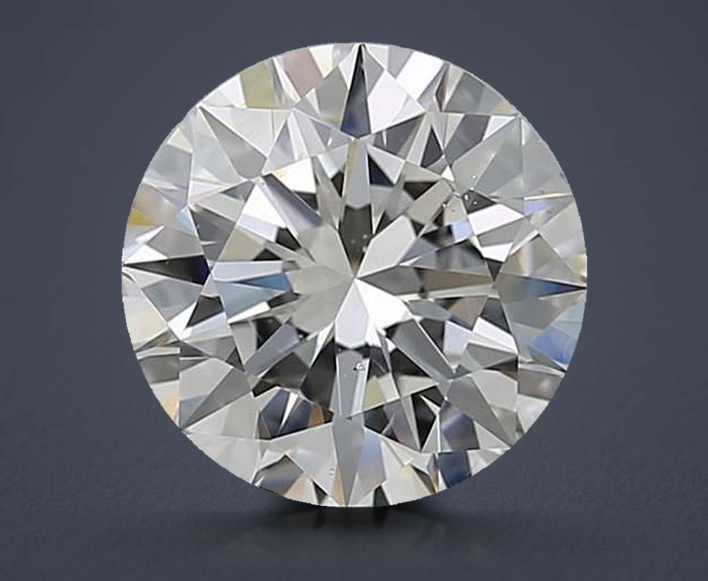 3.50ct H SI1 Rare Carat Ideal Cut Round Diamond