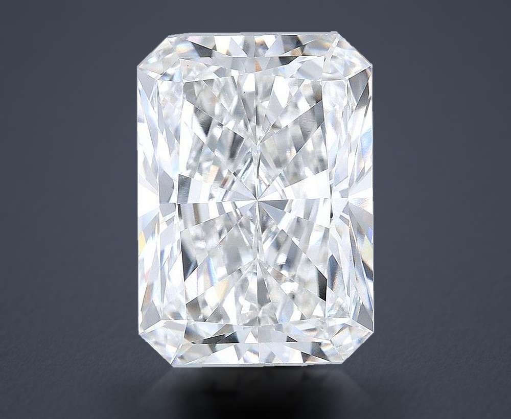 11.08ct F VVS2 Rare Carat Ideal Cut Radiant Lab Grown Diamond