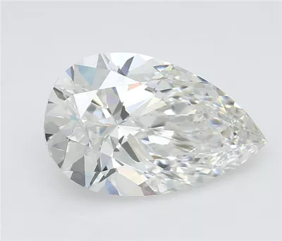 7.02ct F VVS2 Rare Carat Ideal Cut Pear Lab Grown Diamond