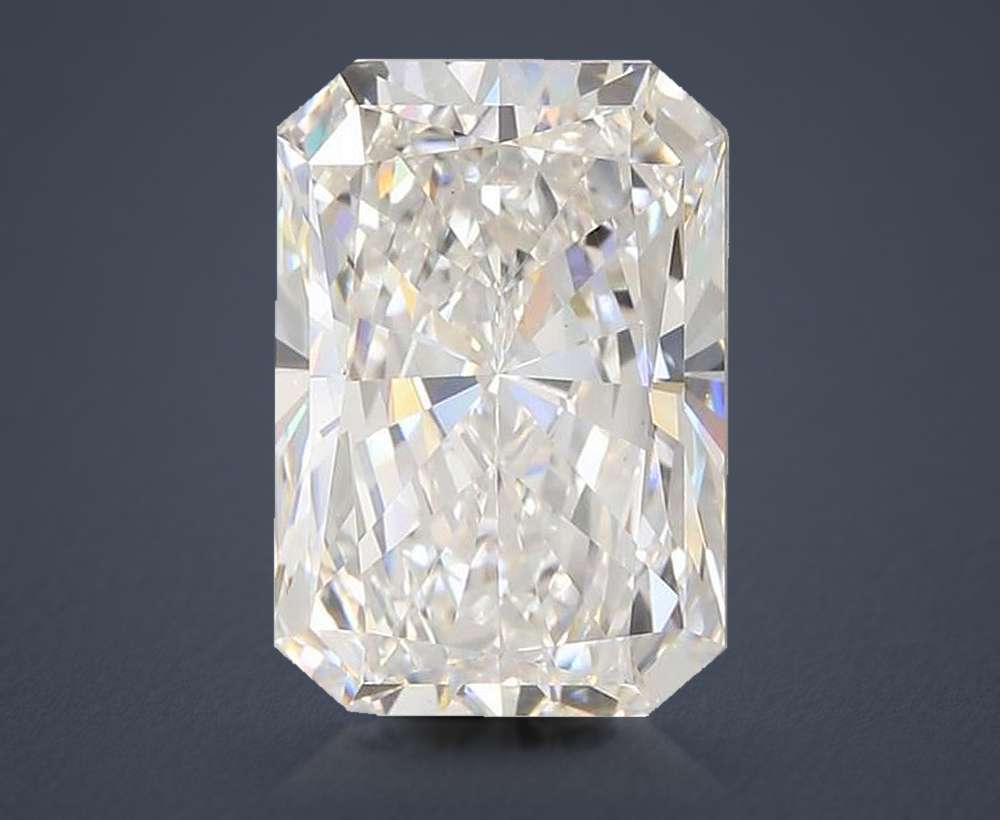 5.54ct F VS1 Rare Carat Ideal Cut Radiant Lab Grown Diamond