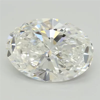 4.05ct E VVS2 Very Good Cut Oval Lab Grown Diamond
