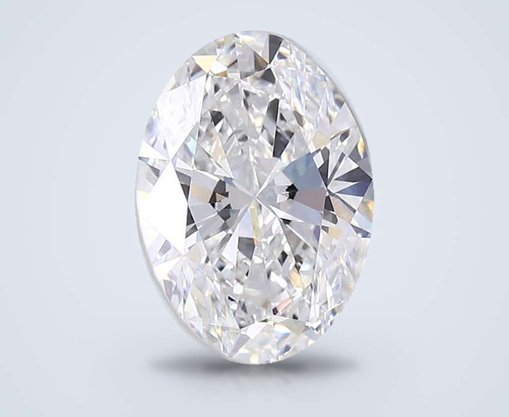 7.04ct E VS1 Rare Carat Ideal Cut Oval Lab Grown Diamond