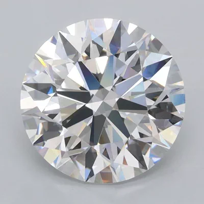 3.42ct D FL Rare Carat Ideal Cut Round Lab Grown Diamond