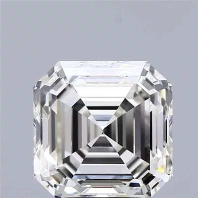 3.02ct K VVS2 Rare Carat Ideal Cut Asscher Diamond