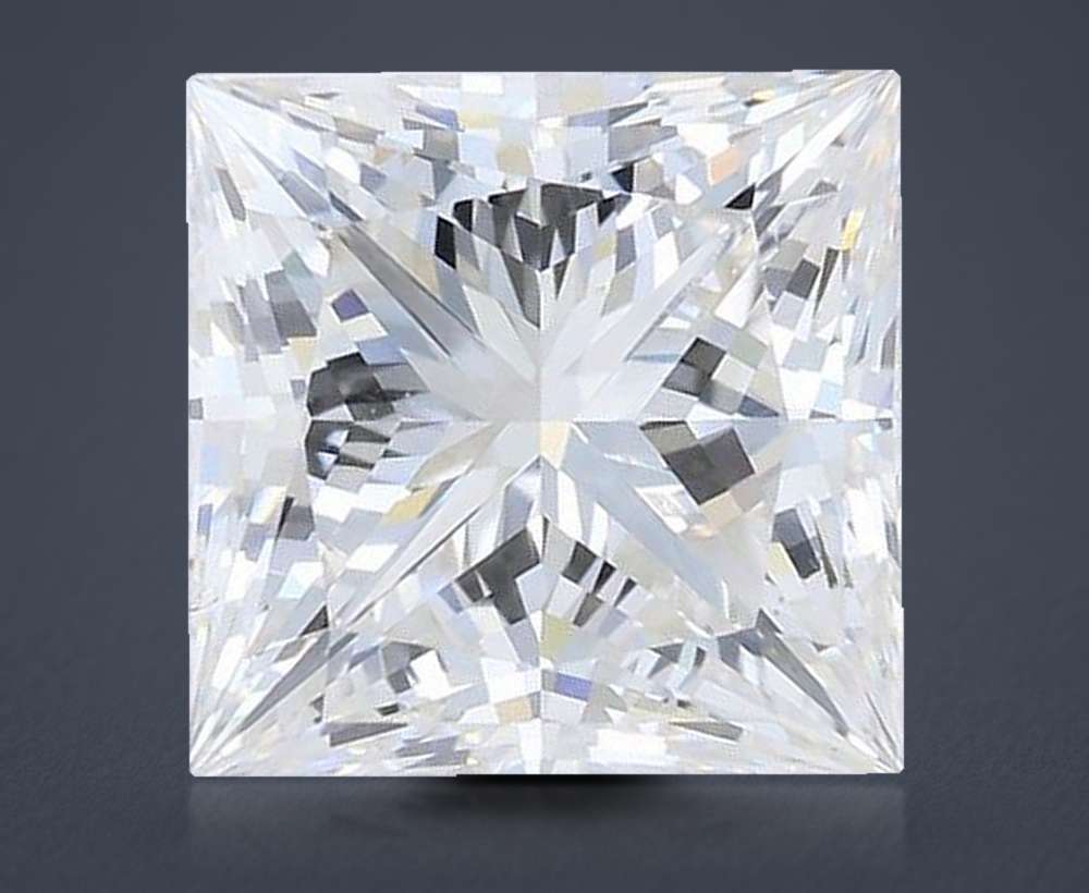 1.80ct H VS2 Rare Carat Ideal Cut Princess Lab Grown Diamond