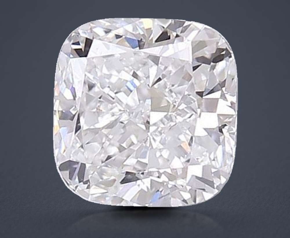 2.08ct D VVS2 Rare Carat Ideal Cut Cushion Lab Grown Diamond