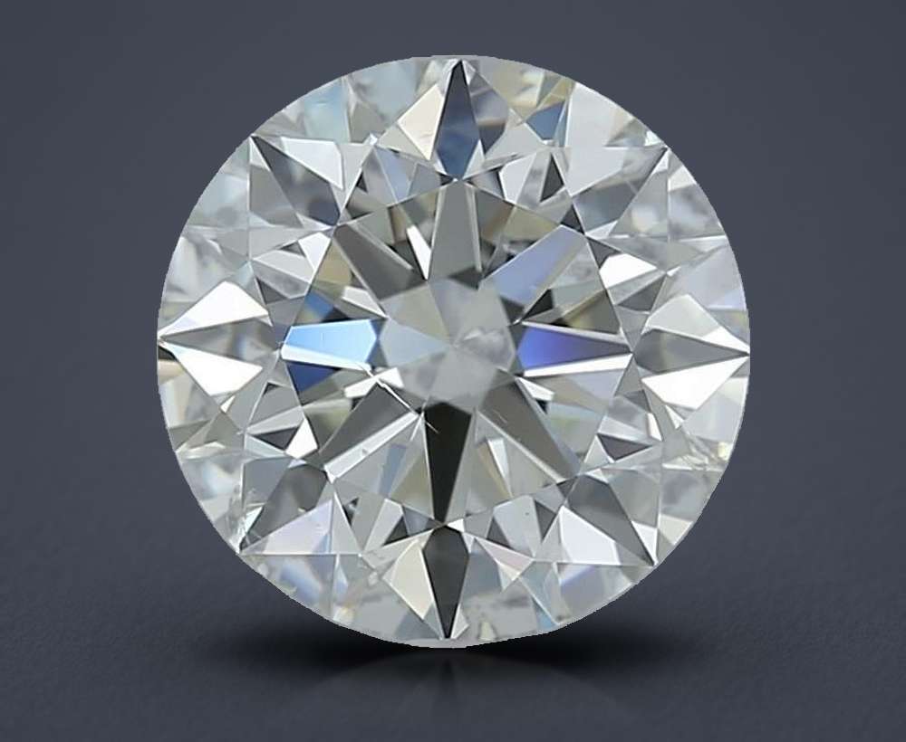 2.19ct H SI1 Rare Carat Ideal Cut Round Diamond