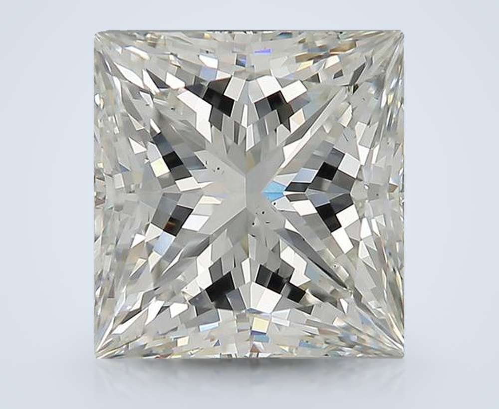 4.10ct H VS2 Rare Carat Ideal Cut Princess Diamond