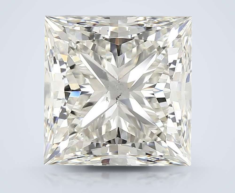2.51ct K SI1 Rare Carat Ideal Cut Princess Diamond
