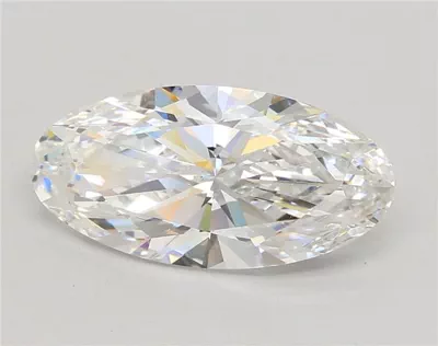 5.03ct F VVS2 Rare Carat Ideal Cut Oval Lab Grown Diamond