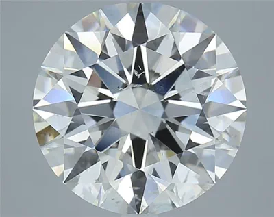 5.05ct J SI2 Rare Carat Ideal Cut Round Diamond