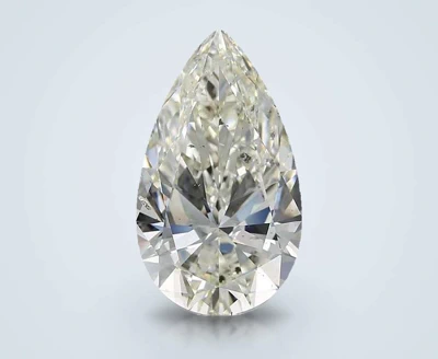 7.03ct I SI1 Rare Carat Ideal Cut Pear Diamond