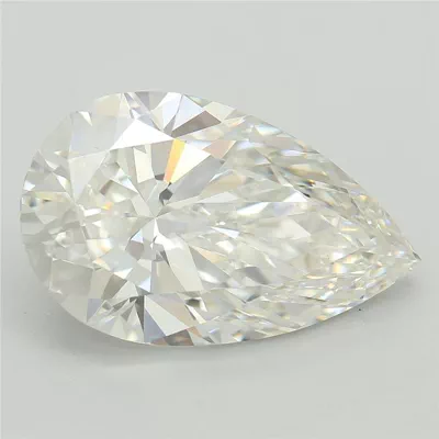 4.05ct F VS1 Rare Carat Ideal Cut Pear Lab Grown Diamond