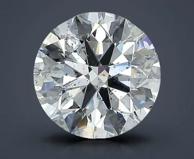 2.81ct F SI2 Rare Carat Ideal Cut Round Diamond