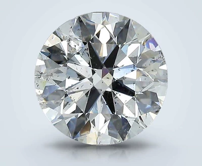 2.81ct F SI2 Rare Carat Ideal Cut Round Diamond