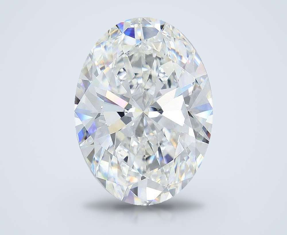 11.52ct F VS1 Rare Carat Ideal Cut Oval Lab Grown Diamond