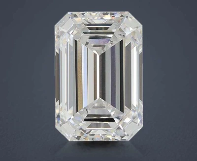 2.31ct D VS1 Excellent Cut Emerald Lab Grown Diamond