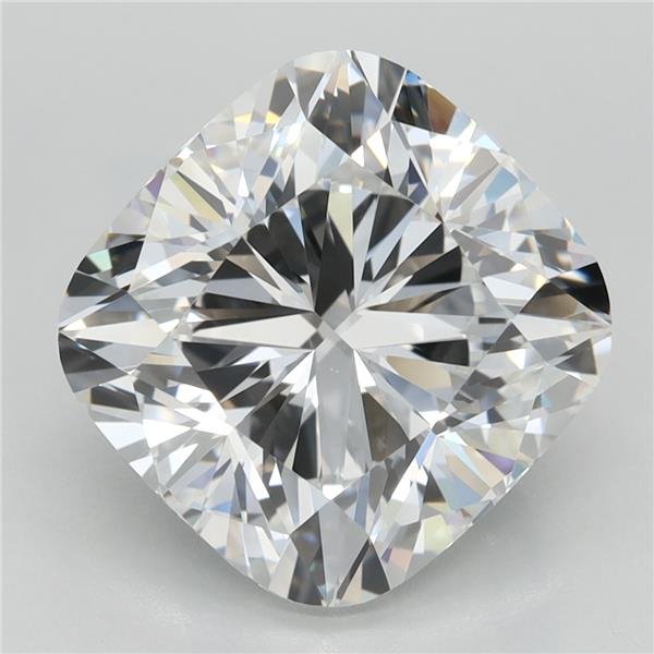 5.06ct E VVS2 Rare Carat Ideal Cut Cushion Lab Grown Diamond