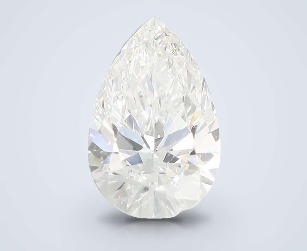 1.53ct E VS1 Rare Carat Ideal Cut Pear Lab Grown Diamond