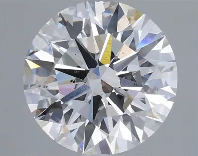 3.08ct E SI1 Rare Carat Ideal Cut Round Lab Grown Diamond