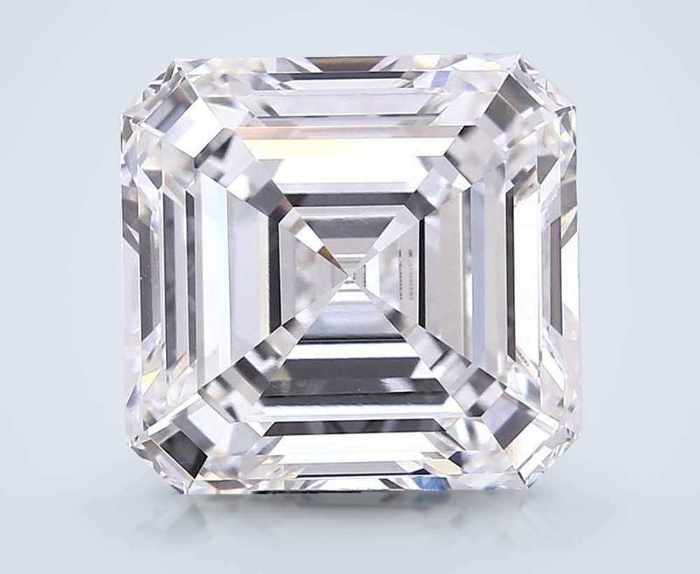 10.82ct F VVS2 Rare Carat Ideal Cut Asscher Lab Grown Diamond