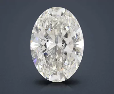 6.25ct H VS2 Rare Carat Ideal Cut Oval Lab Grown Diamond