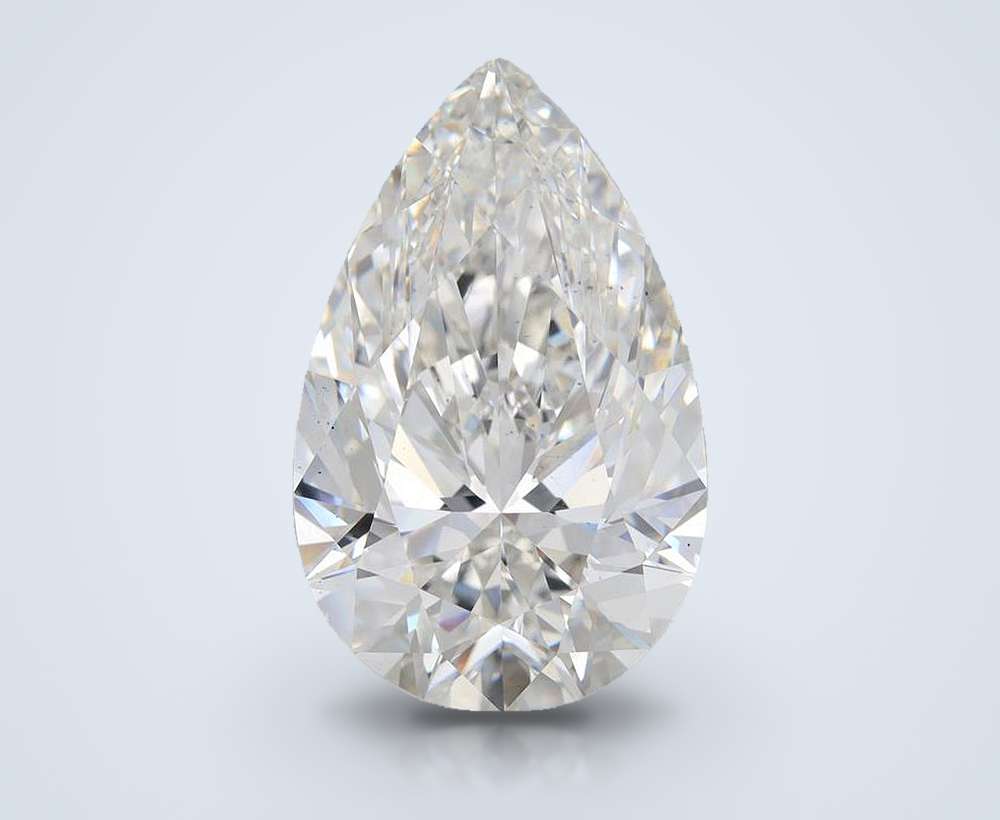 26.52ct F VS2 Rare Carat Ideal Cut Pear Lab Grown Diamond