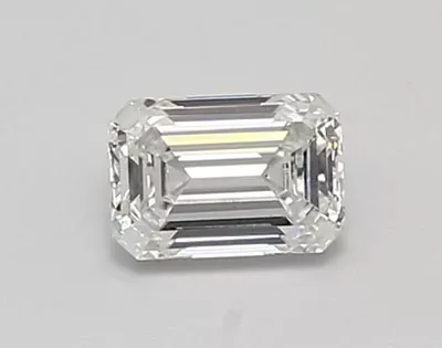 0.69ct D VS1 Rare Carat Ideal Cut Emerald Lab Grown Diamond
