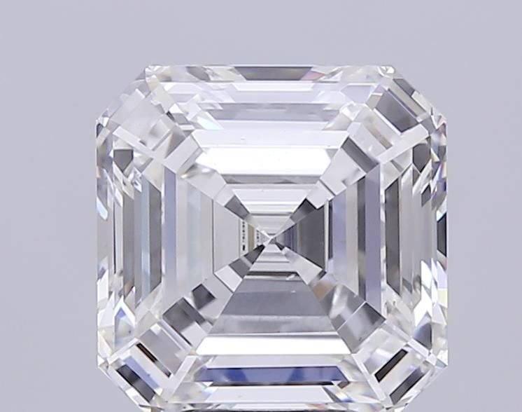 6.26ct G VS2 Rare Carat Ideal Cut Asscher Lab Grown Diamond