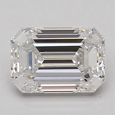 1.57ct D VS2 Rare Carat Ideal Cut Emerald Lab Grown Diamond