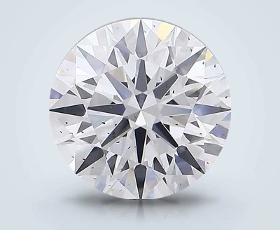 6.38ct D SI1 Rare Carat Ideal Cut Round Lab Grown Diamond