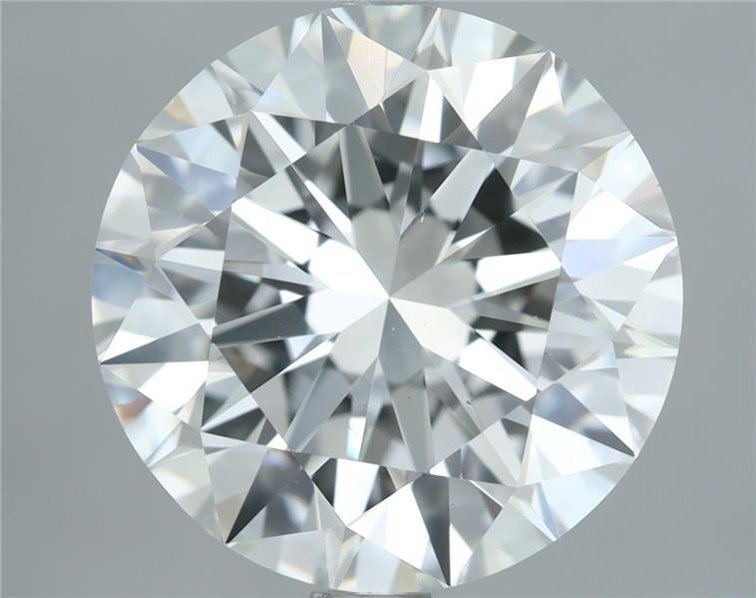 4.01ct H VS2 Rare Carat Ideal Cut Round Diamond