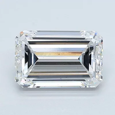3.00ct E VS2 Rare Carat Ideal Cut Emerald Lab Grown Diamond