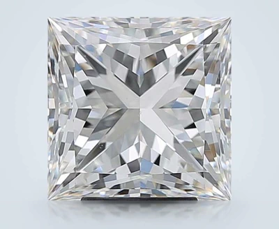 5.01ct H VS2 Rare Carat Ideal Cut Princess Diamond