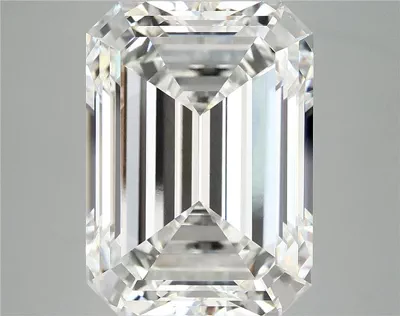 12.37ct F VVS2 Rare Carat Ideal Cut Emerald Lab Grown Diamond