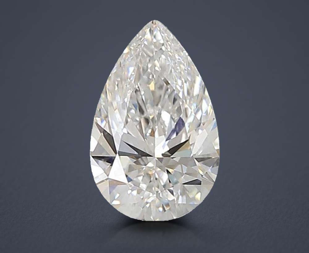 1.29ct D VS1 Rare Carat Ideal Cut Pear Lab Grown Diamond