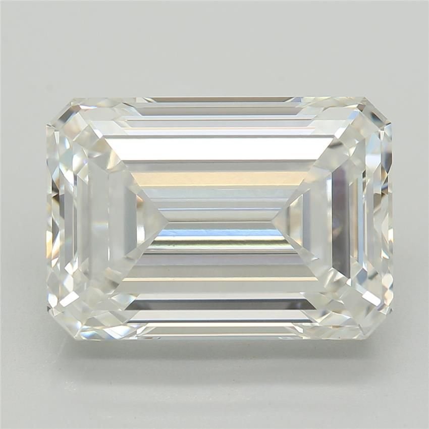 4.87ct F VVS2 Rare Carat Ideal Cut Emerald Lab Grown Diamond