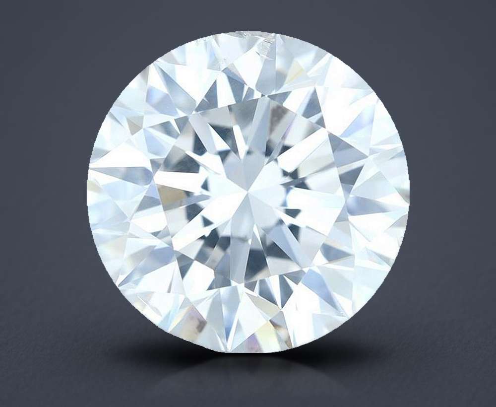 5.86ct I SI2 Rare Carat Ideal Cut Round Diamond