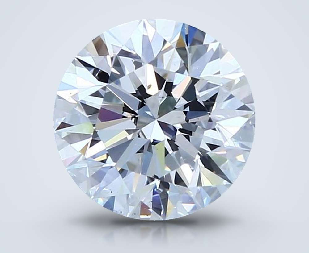 2.50ct D SI1 Rare Carat Ideal Cut Round Diamond