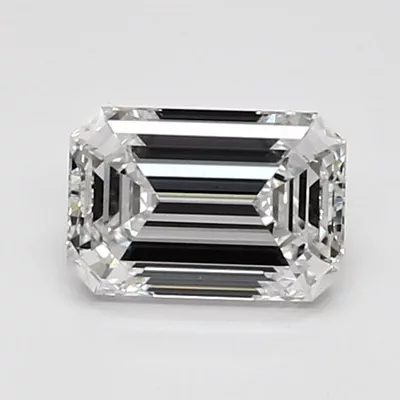 0.97ct D VS1 Excellent Cut Emerald Lab Grown Diamond
