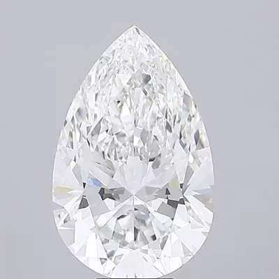 10.05ct F VVS2 Rare Carat Ideal Cut Pear Lab Grown Diamond