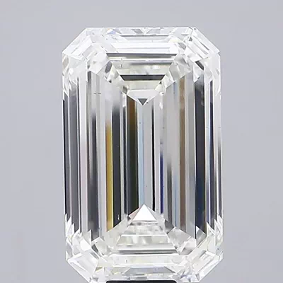 24.86ct G VS2 Rare Carat Ideal Cut Emerald Lab Grown Diamond