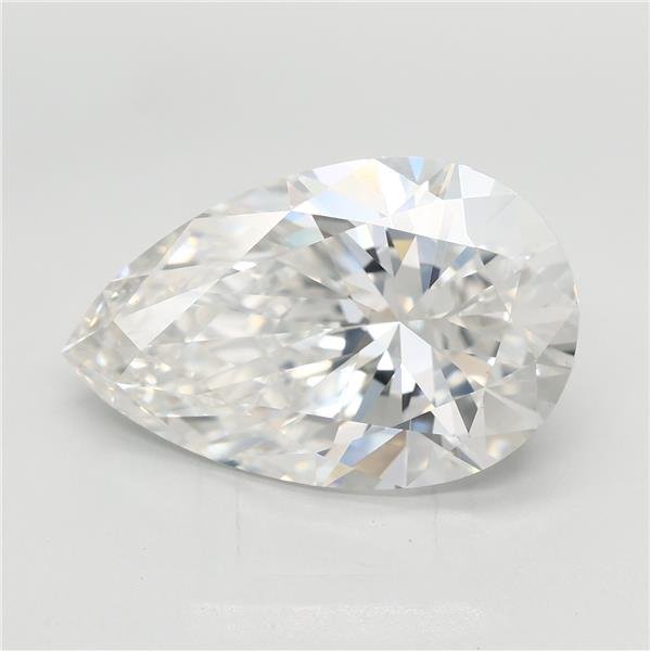 5.06ct F VS1 Rare Carat Ideal Cut Pear Lab Grown Diamond