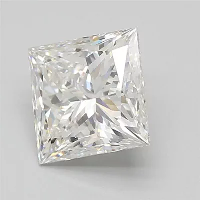 3.70ct E VS2 Rare Carat Ideal Cut Princess Lab Grown Diamond