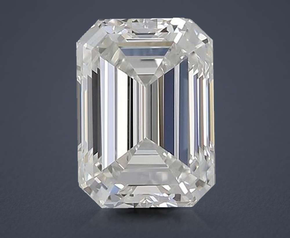 0.80ct H VS1 Rare Carat Ideal Cut Emerald Diamond
