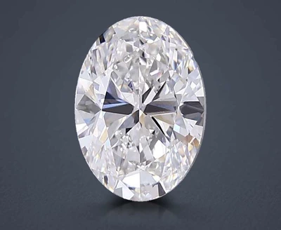 3.02ct F VS1 Rare Carat Ideal Cut Oval Lab Grown Diamond