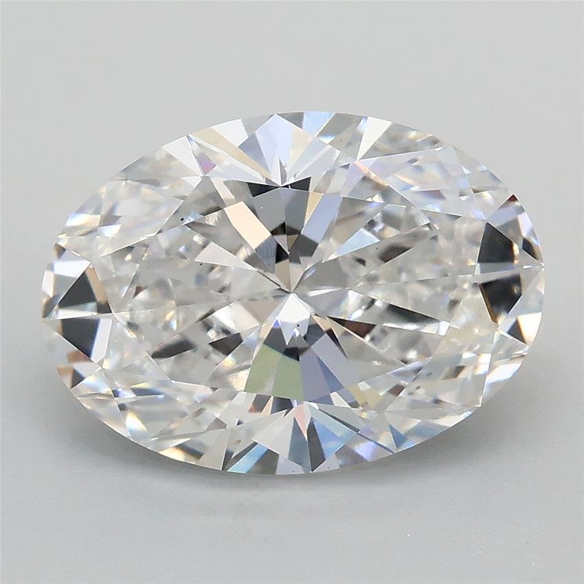 3.08ct D VS1 Rare Carat Ideal Cut Oval Lab Grown Diamond