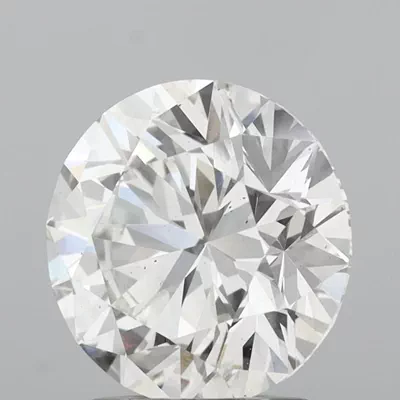 2.01ct H SI1 Rare Carat Ideal Cut Round Lab Grown Diamond