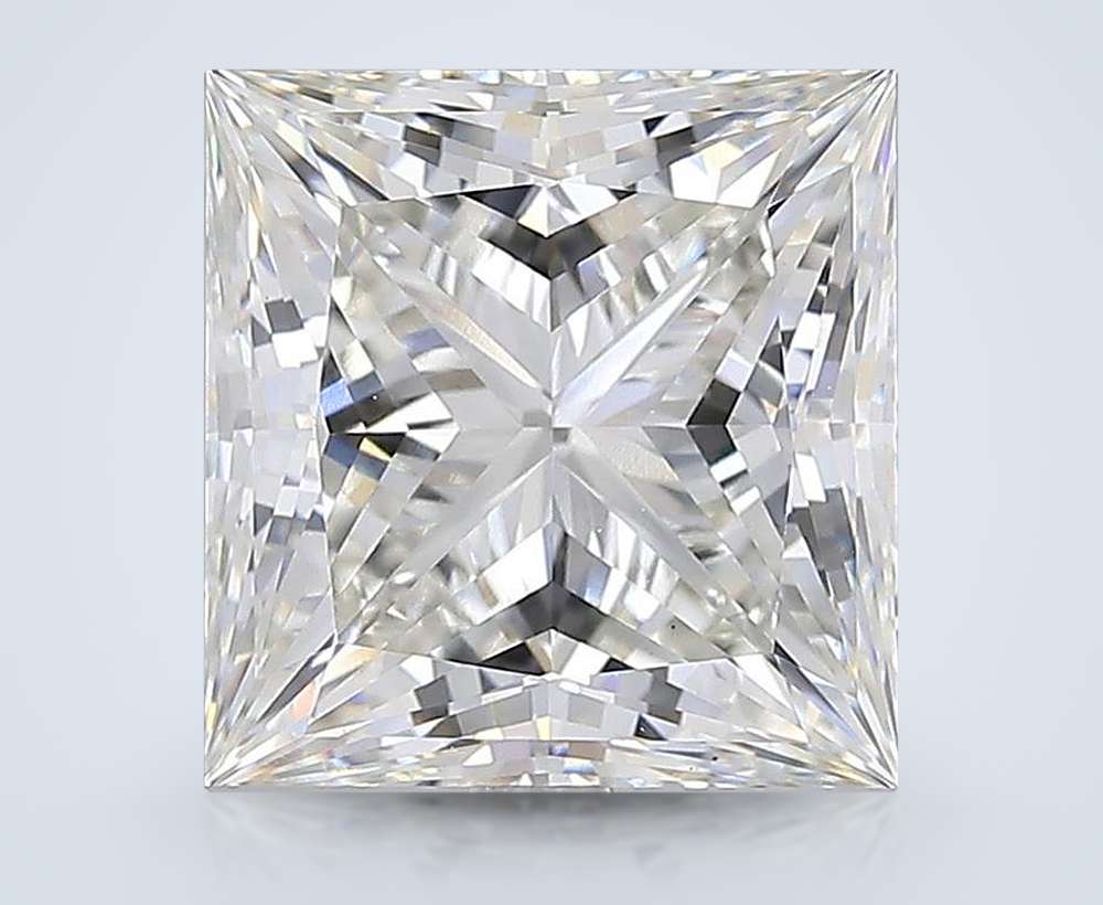 7.09ct H VVS2 Rare Carat Ideal Cut Princess Lab Grown Diamond